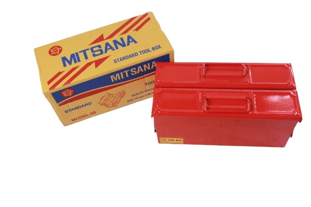 MITSANA-กล่องเครื่องมือสีแดง-2-ชั้น-14นิ้ว-08-ยxกxส-13-77x6-29x6-29-6ใบ-ลัง